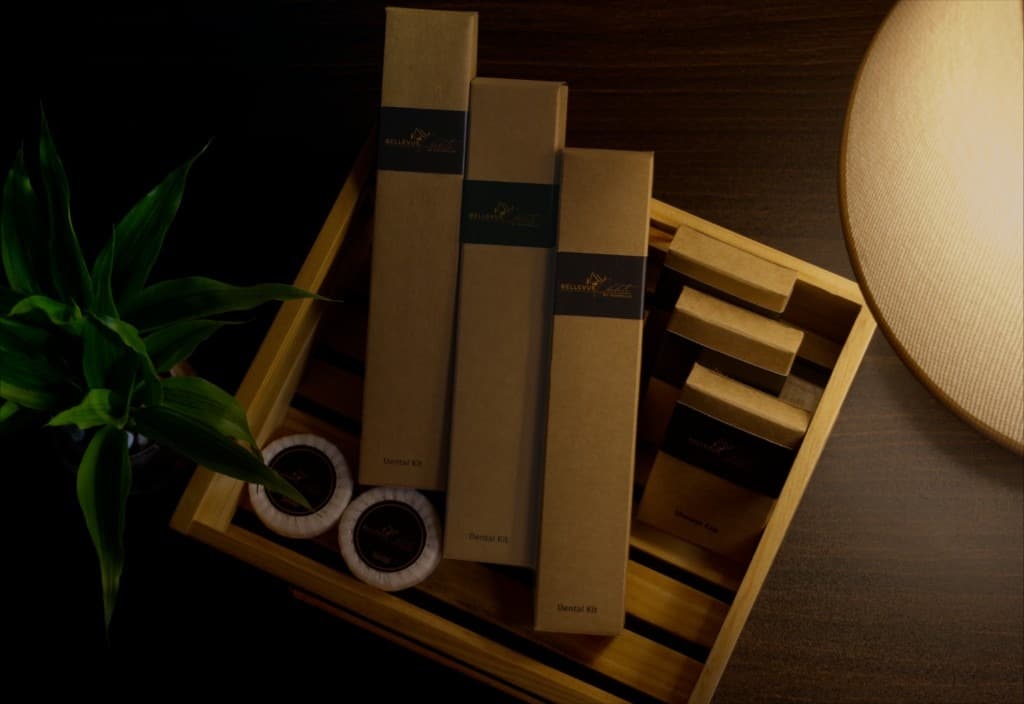Bellevue Chalets — in-chalet amenities and toiletries